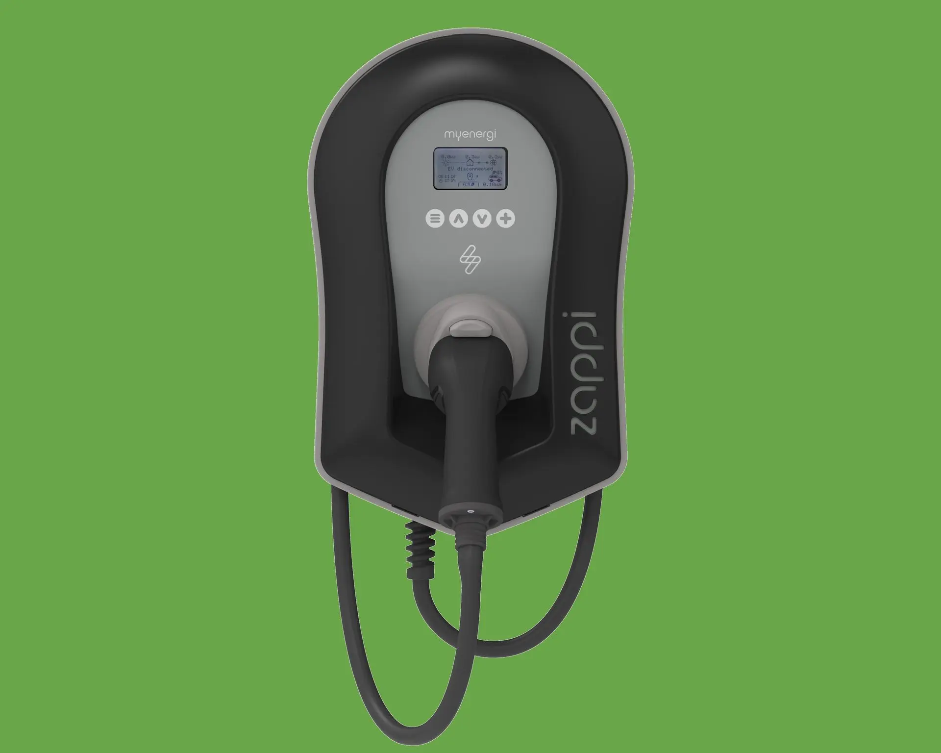 ZAPPI-2H22TB Zwart - Front View