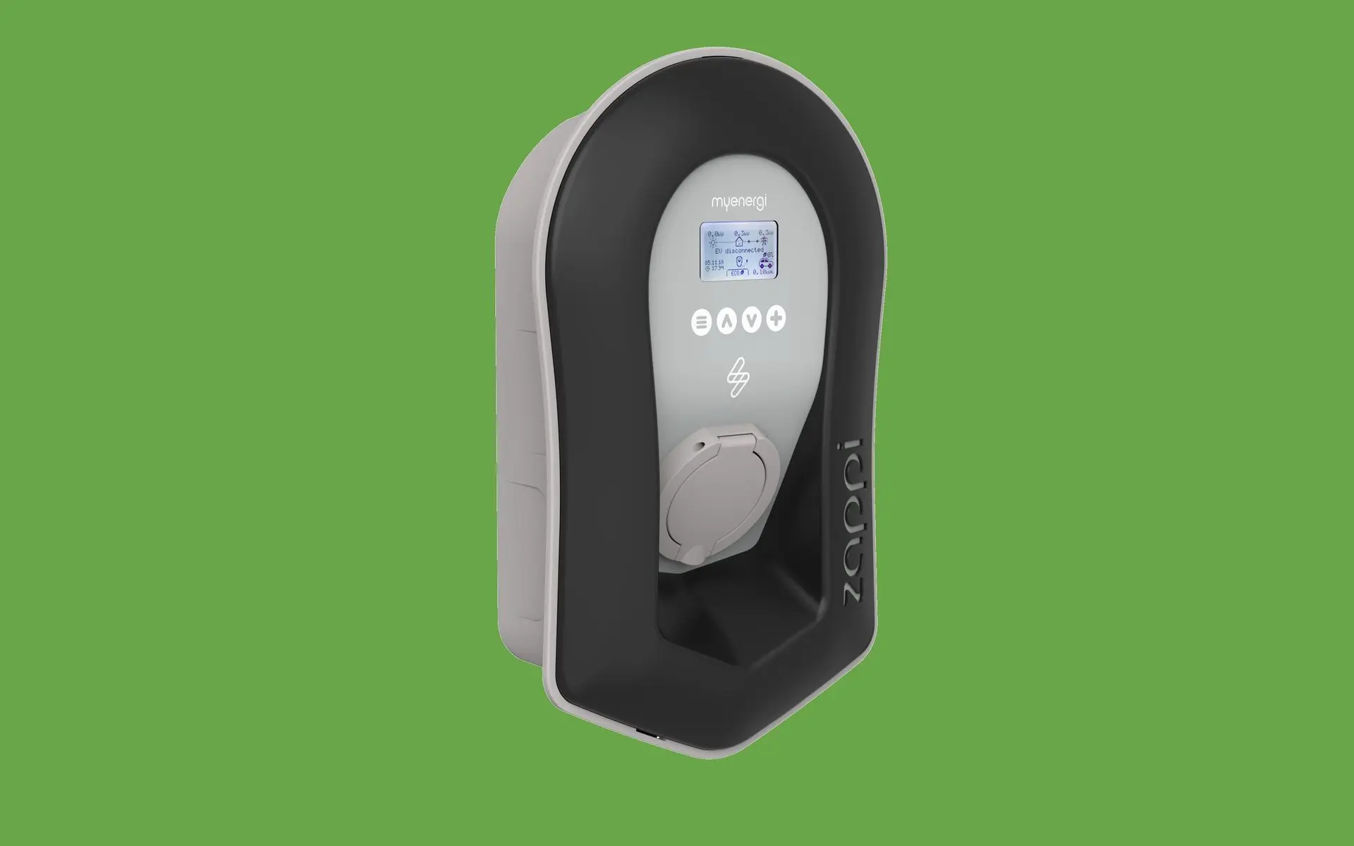 ZAPPI-2H22UB Socket Zwart - Front View