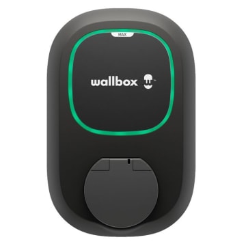 [PLP4-W-2-4-9-002] Wallbox Pulsar Max Steckdose EU 22kW mit Jalousie / Typ2/ Schwarz / 2% +Schweißnaht +3P ecoSmart