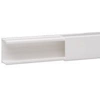 DLP lijst 40 x 25 mm - wit lengte 2,1 meter - met deksel