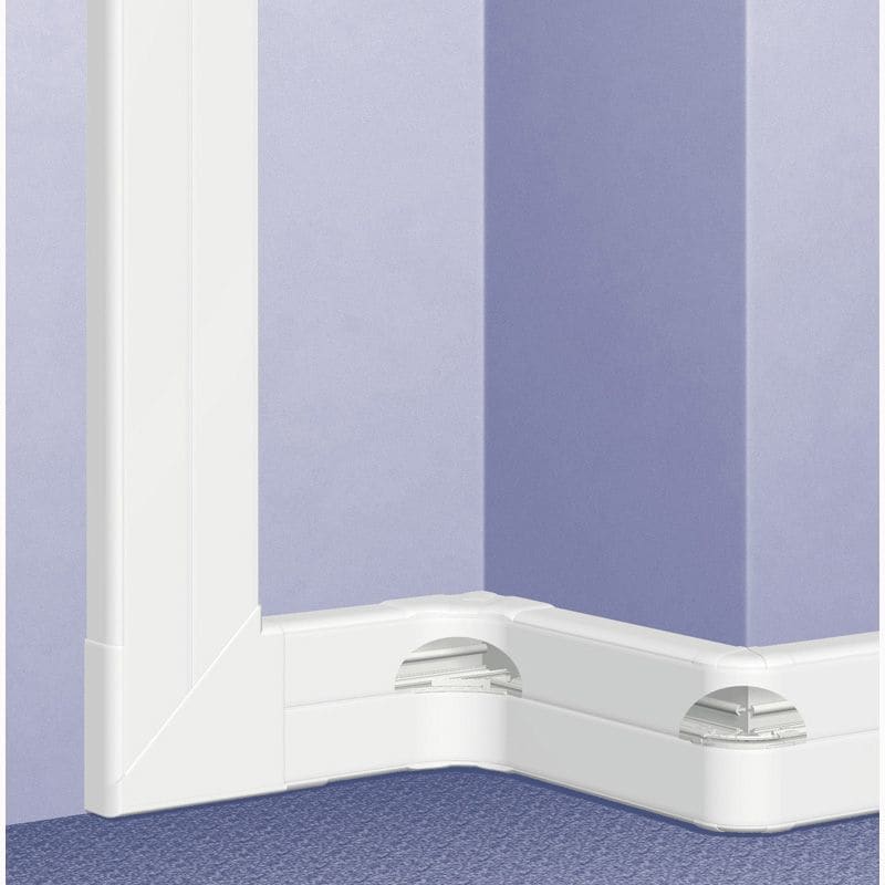 DLP design kabelgoot 50x150 mm 1 of 2 compartimenten - 2 m - wit