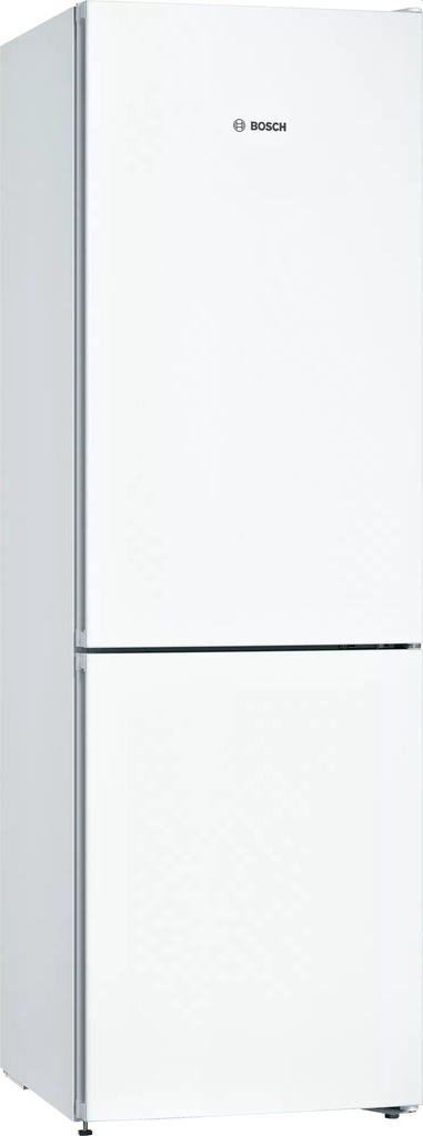 BOSCH Koelkast combi-bottom vrijst, 237/89L, 186cm, VitaFresh, NoFrost, wit, E