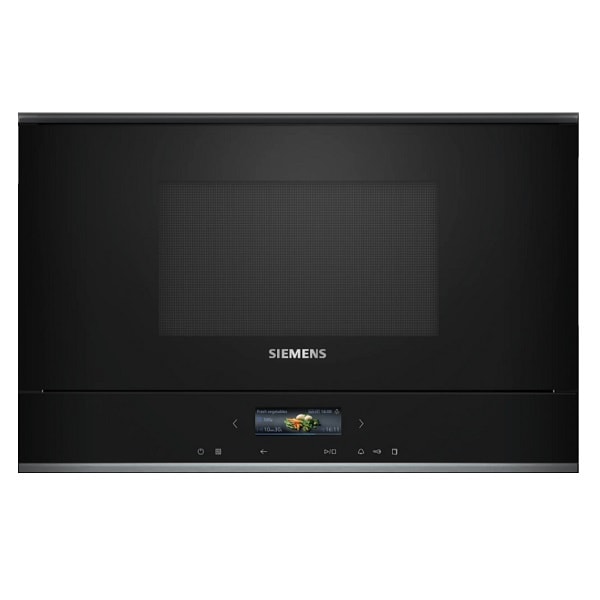 Siemens Huishoud Microgolfoven inbouw iQ700 38cm zwart