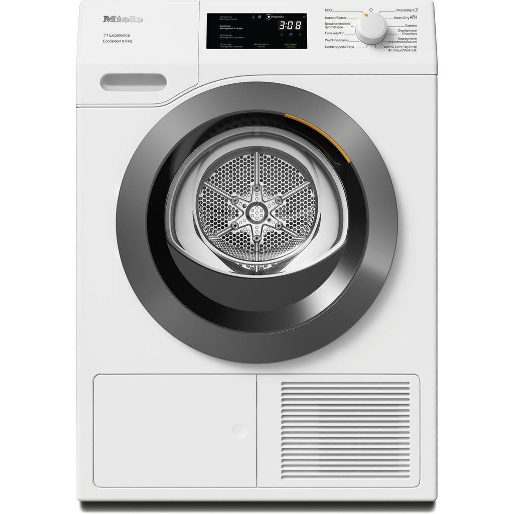 Warmtepompdroogkast, 8kg, schuin paneel, Direct Sensor, Ex Chrome Edit, C