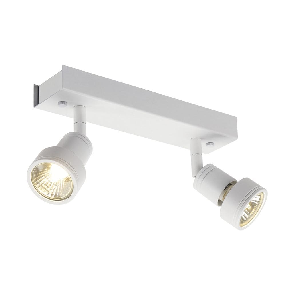 PURI 2 plafond armatuur, mat wit, GU10, max. 2x50W, incl. deco ring
