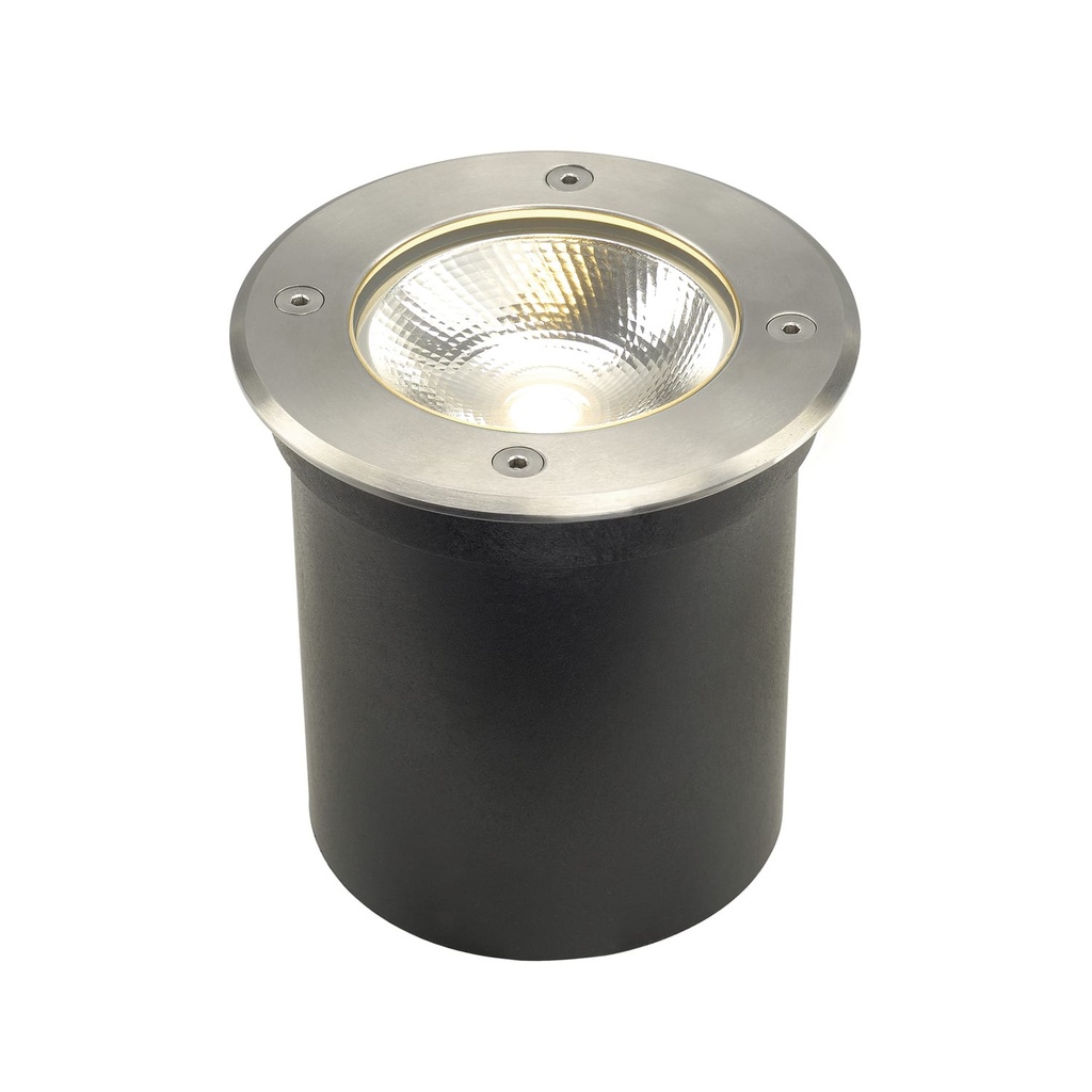 ROCCI, ground spot, round, stainless steel 316, LED