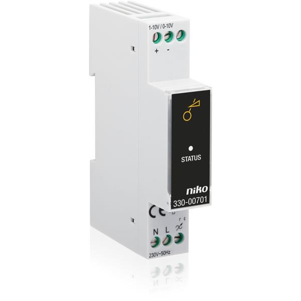 NIKO Universele modulaire dimmer 350W analoog 0-10V, 1-10V - 330-00701