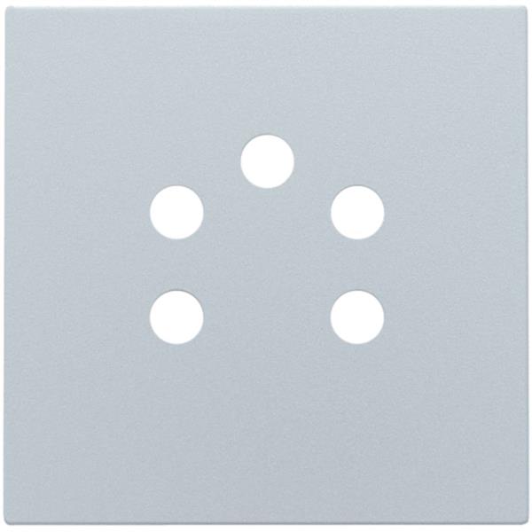 [3734645] NIKO - Centraalplaat vijfpolige telefooncontactdoos, sterling - 121-69001