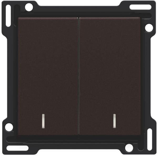 [3734785] NIKO 2x 1/2 BUTTON+LENS BROWN - 124-61507