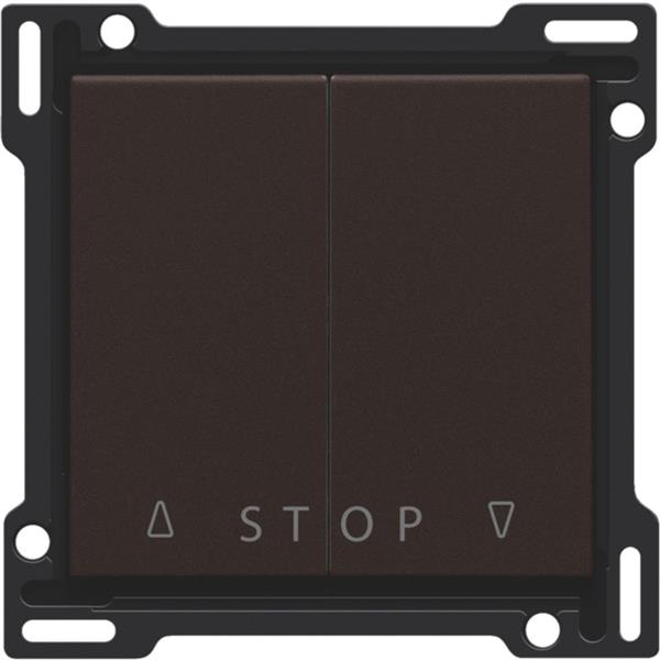 [3734798] Bouton, double obturateur à rouleau bouton-poussoir pour commandes électroniques, marron
