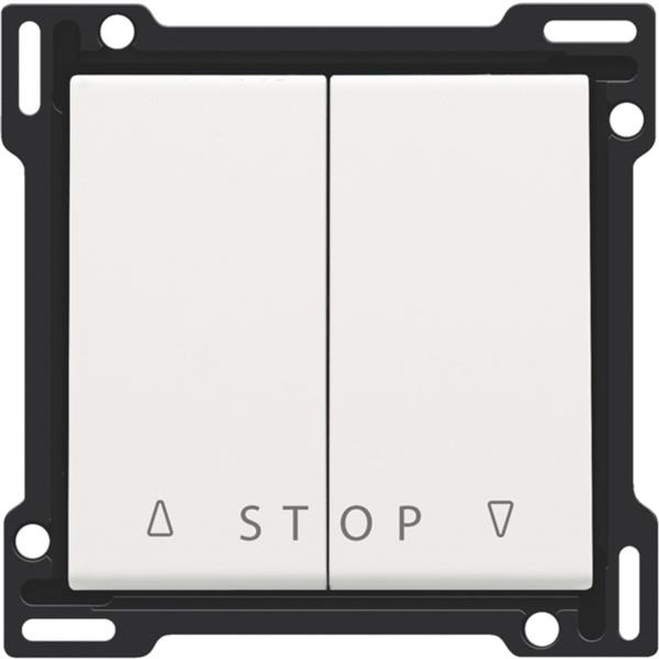 [3734876] NIKO - Button Double roller shutter push button for electronic controls, white steel - 154-65918