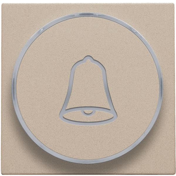 [3734929] NIKO - Button with bell symbol for push button 6a, e10 lamp base, champagne - 157-64007
