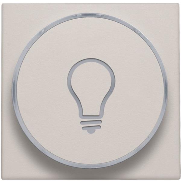 [3847224] Button with lamp symbol for push button 6a, e10 lamp base, light grey