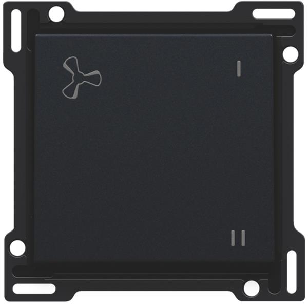 [3980385] NIKO - Toets mechanisch gecontroleerde ventilatiebediening, zwart - 161-61106