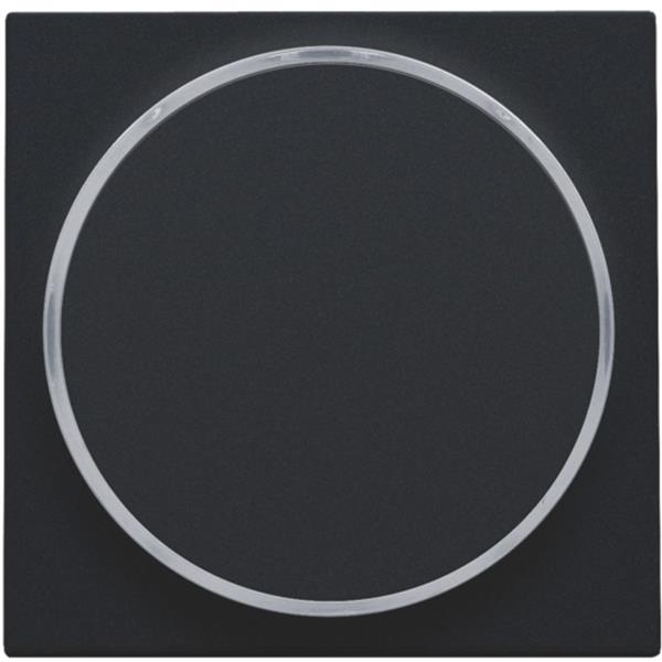NIKO - Toets met transp. ring vr drukknop 6a met e10-lampvoet, zwart - 161-64006