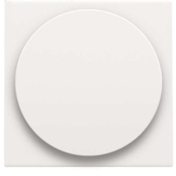 Centraalplaat draaiknopdimmer of extensie, inc. draaiknop, wit