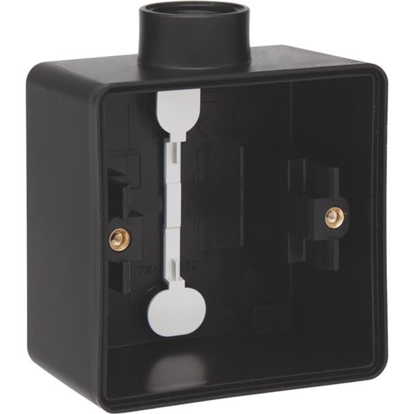 NIKO Hydro doos enkel 1 ingang - zwart - 761-84101