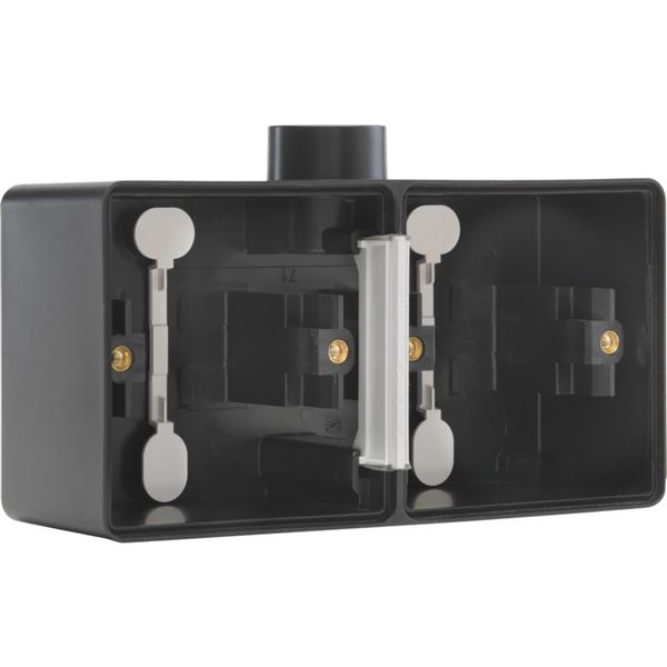 NIKO Hydro doos tweev. 1 ingang - zwart - 761-84801