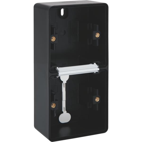 NIKO Hydro black vert.opbouwdoos 2 functies - 761-83201