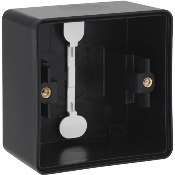 NIKO Hydro black enkelvoudige opbouwdoos - 761-83101