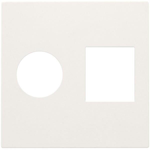 [5231584] Plaque centrale TV + RJ45, Telenet Interkabel, blanche
