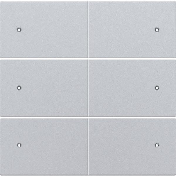 Centraalplaat zesvoudige potentiaalvrije drukknop 24v, met leds, sterling