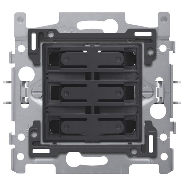 NIKO - Sokkel zesvoudige potentiaalvrije drukknop 24v, no, klauw - 170-60050