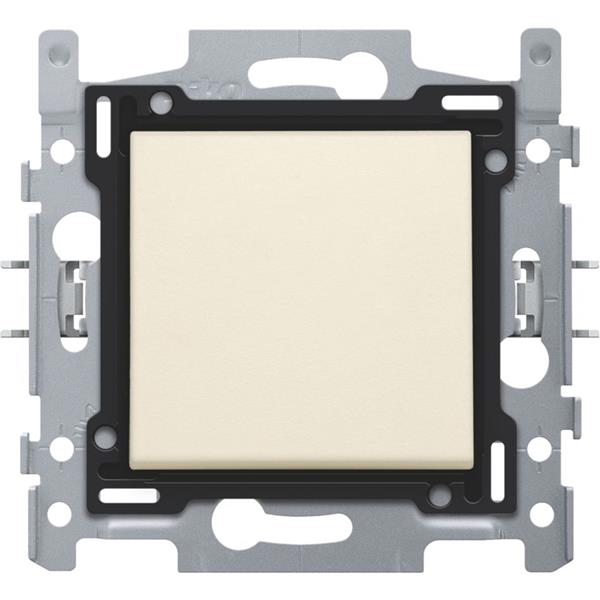 Changeover switch 10a, base and finishing set, plug-in terminals, cream