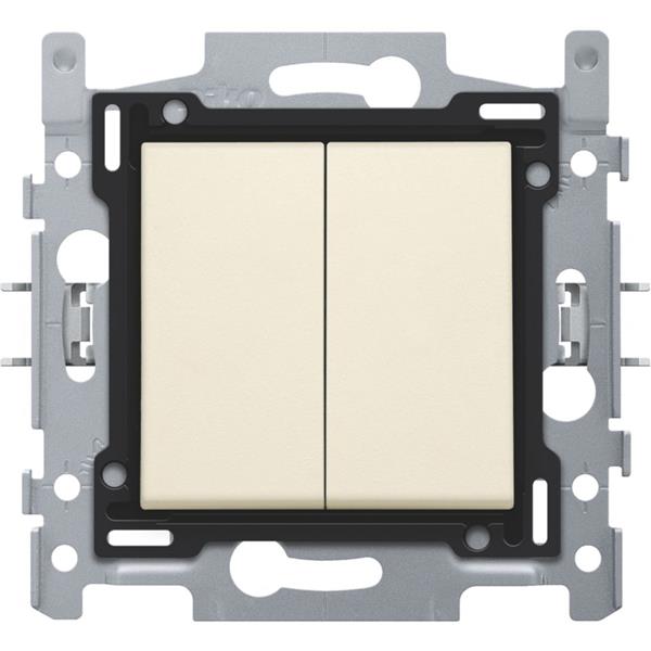 NIKO SCHAKELAAR 2x6 CREAM - 100-62608