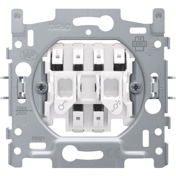 Base roller shutter switch 10a, electrically isolated, plug-in