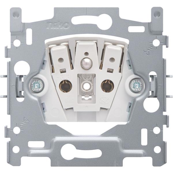 [5802781] Sokkel voo stopcontact met penaarde, 21mm, insteekklemmen