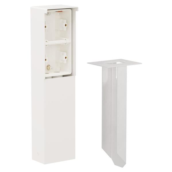 NIKO - Tuinpaal met grondpin voor 2 hydro functies, wit - 701-36820