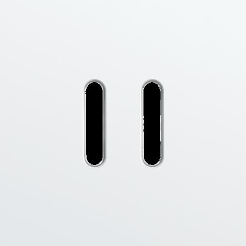 NIKO - Enkelvoudige afdekplaat voor 1 tweev schak, rocker, wit - 154-56102