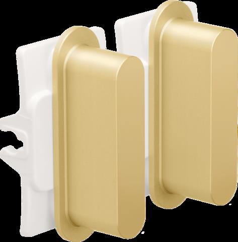 NIKO - Rocker set voor tweevoudige schakelfuncties, alu goud - 227-56002