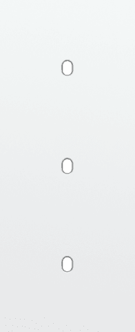 NIKO - Drievoudige afdekplaat v60 voor 3 enklv schak, toggle - 154-57351