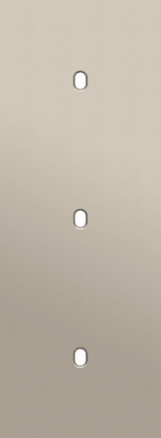NIKO - 3-Voudige afdekplaat v71 vr 3 enklv schak, toggle - 166-57951