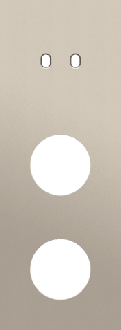 NIKO - 3-Voudige afdekplaat v71 vr tweev schak + 2 stopc, toggle, champagne - 166-57958