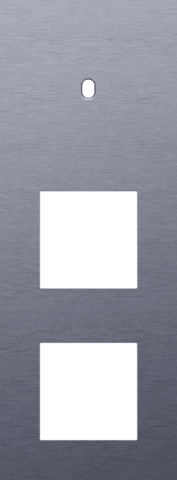 NIKO - 3-Voudige afdekplaat v71 vr enklv schak + 2 fct, toggle, alu blauw - 226-57955