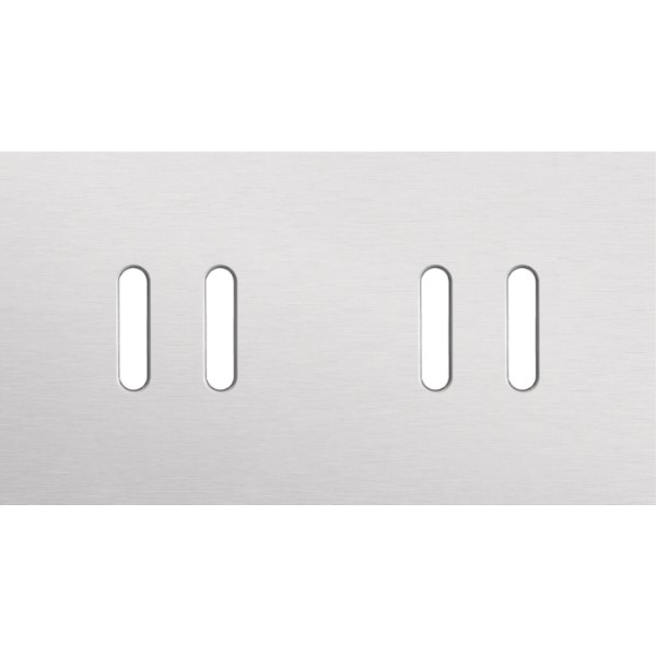 [8373399] NIKO - 2-Voudige afdekplaat h71 vr 2 functies, Niko Home Control, Rocker, alu grey - 155-46802