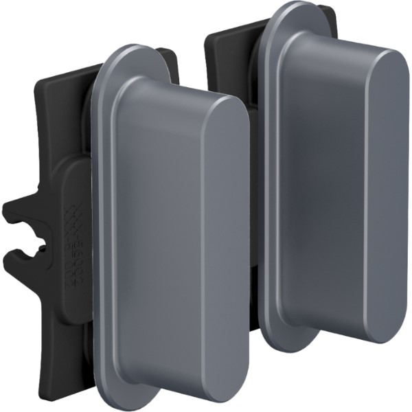 [8373431] NIKO - Toets 2x Rocker, Niko Home Control, alu blue grey - 226-46002