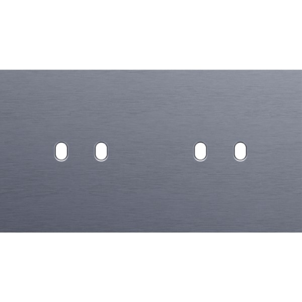 [8373441] NIKO - 2-Voudige afdekplaat h71 vr 2 functies, Niko Home Control, Toggle, alu blue grey - 226-47802