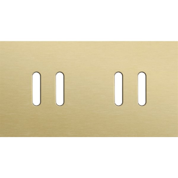 [8373447] Plaque de couverture 2-way h71 pour 2 fonctions, Niko Home Control, Rocker, alu gold