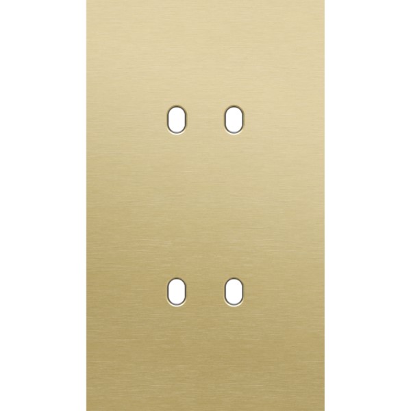 [8373452] NIKO - 2-Voudige afdekplaat v60 vr 2 functies, Niko Home Control, Toggle, alu gold - 227-47252