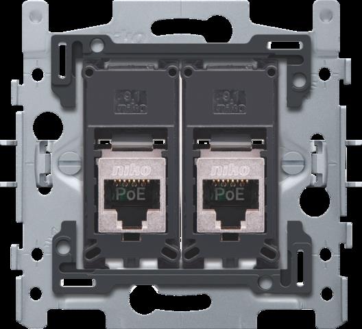 NIKO 2 RJ45-aansluitingen STP Cat. 5E - 170-66156