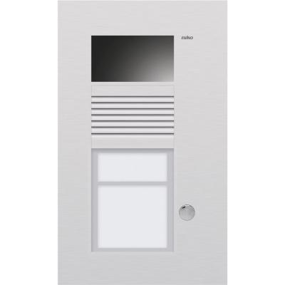 NIKO - Buitenpost met 1 beldrukknop en kleurencamera, inbouw, aluminium - 10-301