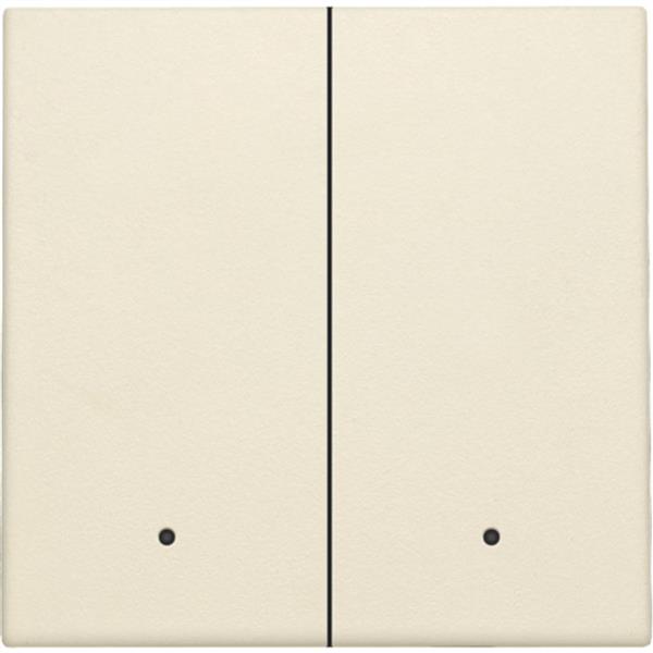 NIKO - Toets met lens voor dubbele elektron. shakelaar/drukknop, crème - 100-32004
