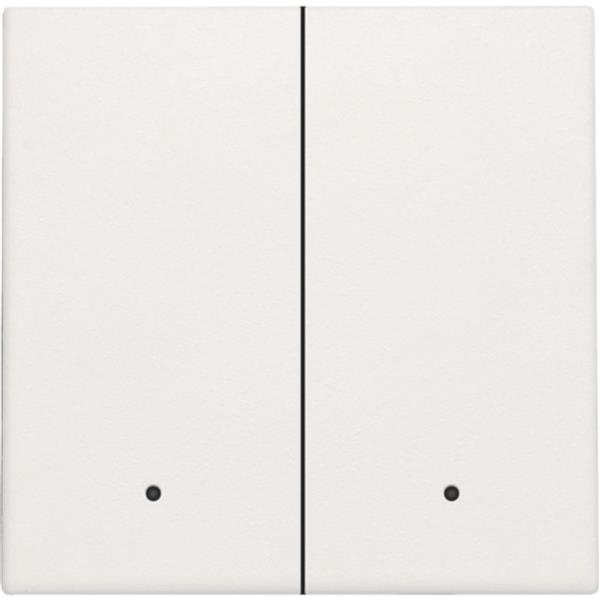 NIKO - Toets met lens voor dubbele elektron. shakelaar/drukknop, wit - 101-32004