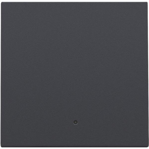 NIKO - Toets met lens voor elektronische schakelaar of drukknop, antraciet - 122-32002