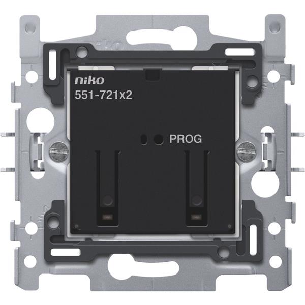 NIKO - Geconnecteerde tweevoudige schakelaar, klauwbevestiging - 551-72102