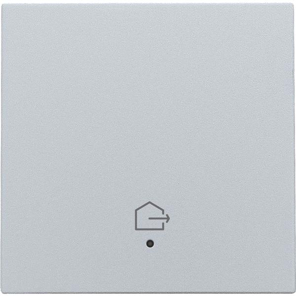 NIKO - Toets met lens voor geconnect. enkelvoudige schakelaar, sterling - 121-32902